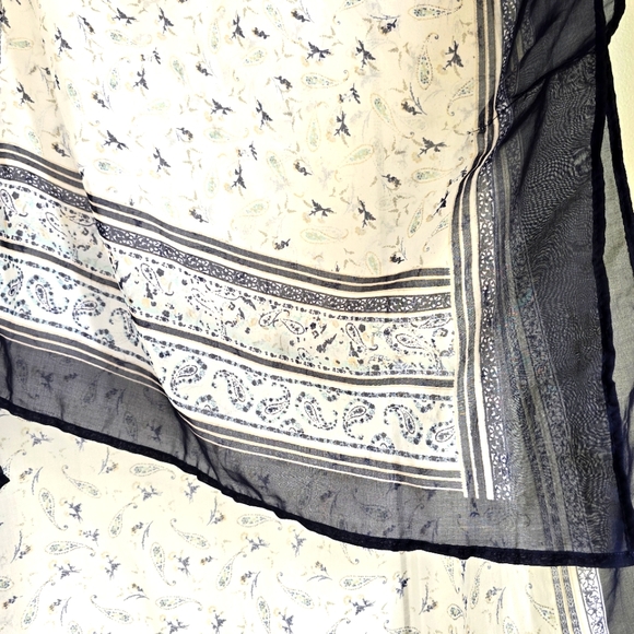 Sheer Blue Paisley Swim Cover-up - Picture 6 of 11